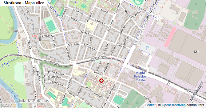 Sirotkova - mapa ulice