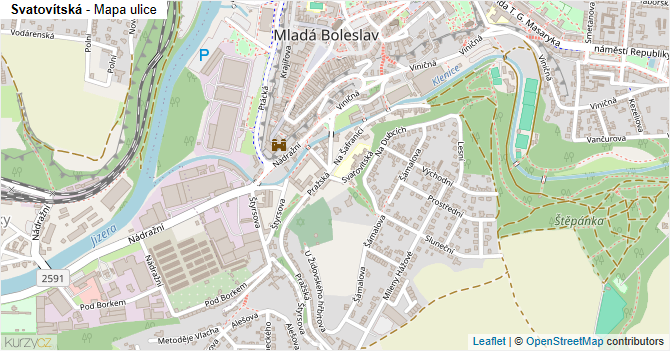 Svatovítská - mapa ulice