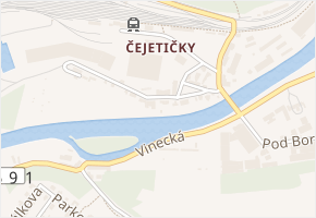 U cukrovaru v obci Mladá Boleslav - mapa ulice