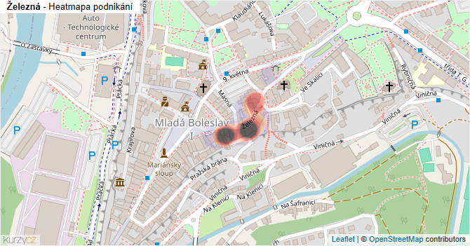 Železná - mapa podnikání