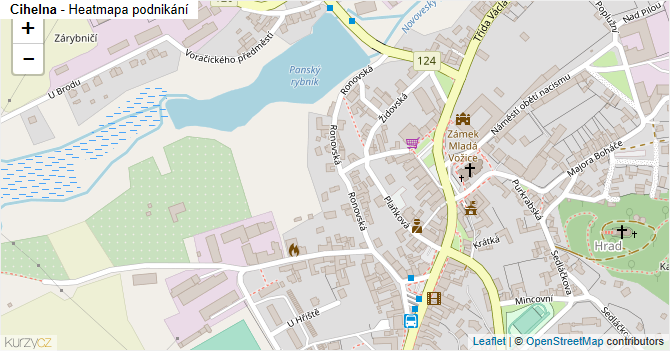 Cihelna - mapa podnikání