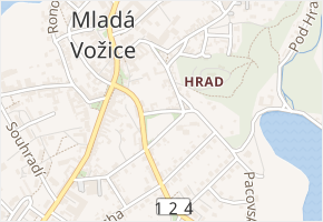 Mincovní v obci Mladá Vožice - mapa ulice