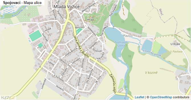 Spojovací - mapa ulice