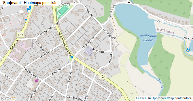 Spojovací - mapa podnikání
