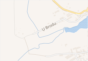 U Brodu v obci Mladá Vožice - mapa ulice