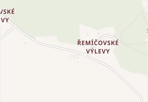 Výlevy v obci Mladá Vožice - mapa ulice