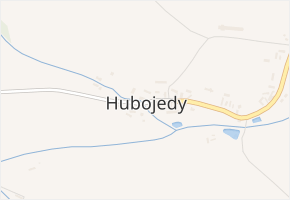 Hubojedy v obci Mladějov - mapa části obce