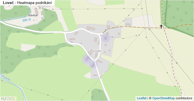Loveč - mapa podnikání