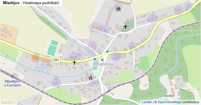 Mladějov - mapa podnikání