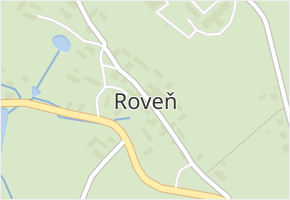 Roveň v obci Mladějov - mapa části obce