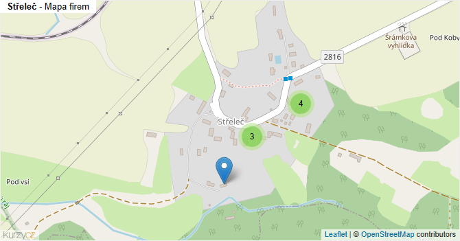 Střeleč - mapa firem