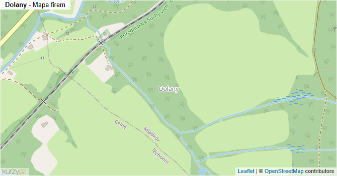 Dolany - mapa firem
