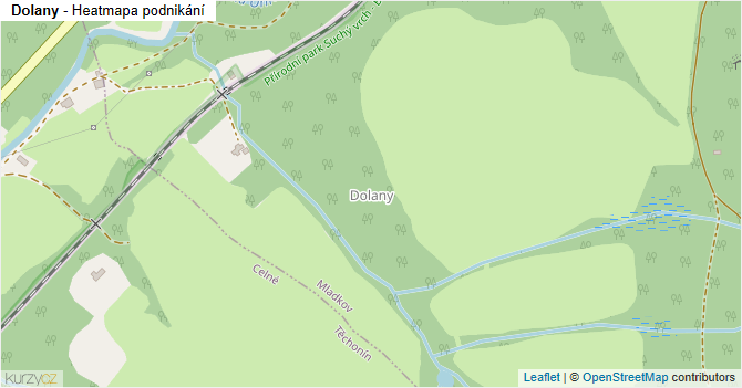 Dolany - mapa podnikání