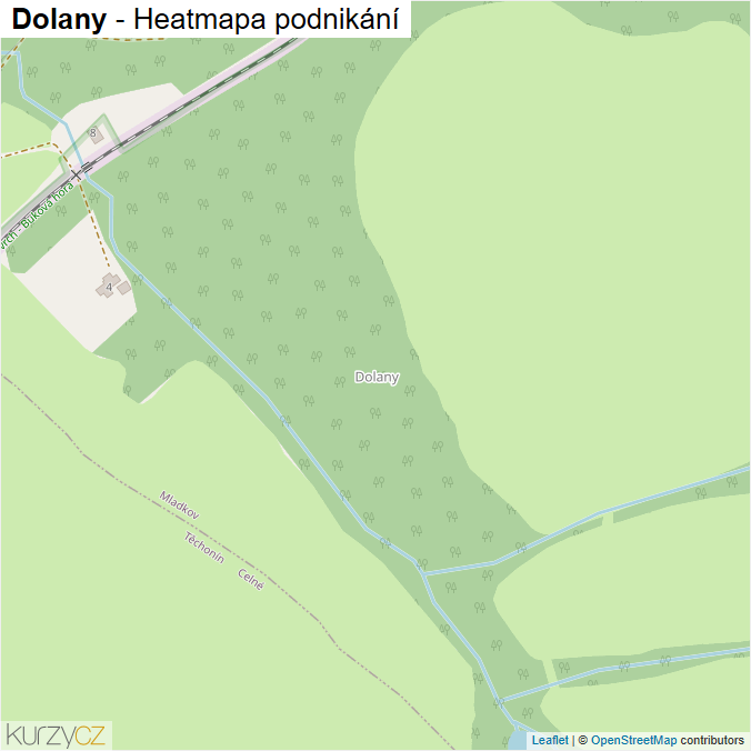 Mapa Dolany - Firmy v části obce.
