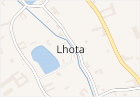 Lhota v obci Mladošovice - mapa části obce