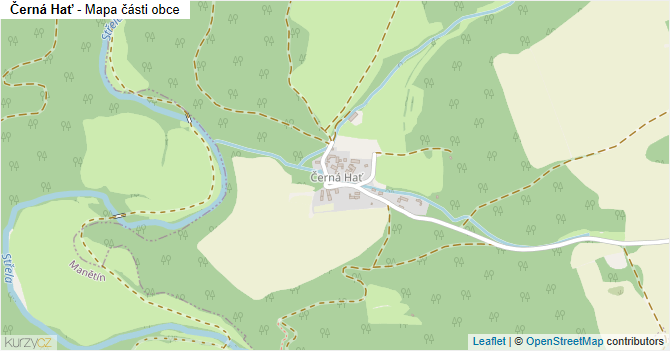 Černá Hať - mapa části obce