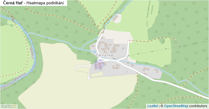 Černá Hať - mapa podnikání