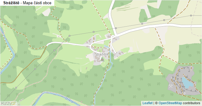 Strážiště - mapa části obce