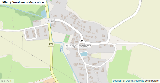 Mladý Smolivec - mapa obce
