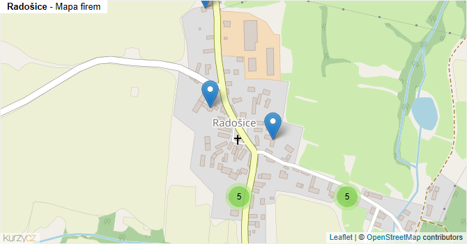 Radošice - mapa firem