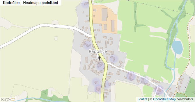 Radošice - mapa podnikání