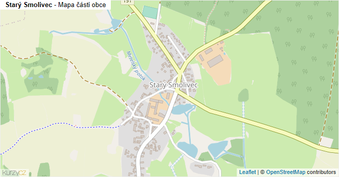 Starý Smolivec - mapa části obce