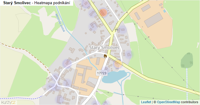 Starý Smolivec - mapa podnikání