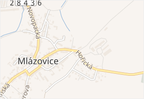 Hořická v obci Mlázovice - mapa ulice