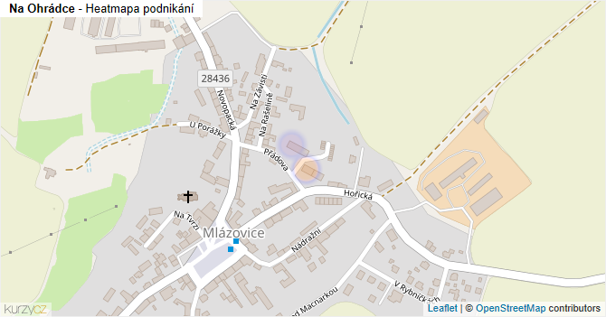 Na Ohrádce - mapa podnikání
