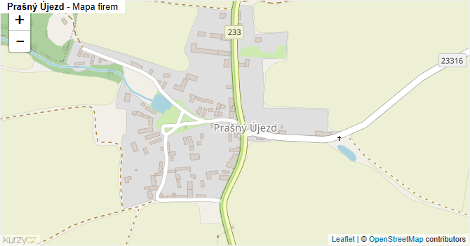 Prašný Újezd - mapa firem