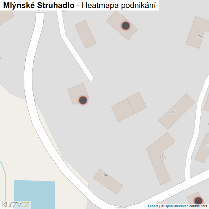 Mapa Mlýnské Struhadlo - Firmy v obci.