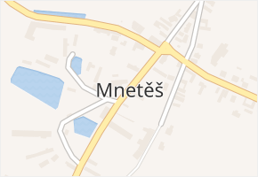 Mnetěš v obci Mnetěš - mapa části obce