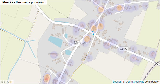 Mnetěš - mapa podnikání