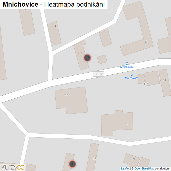 Mapa Mnichovice - Firmy v obci.