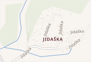 Jidaška v obci Mnichovice - mapa ulice