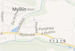 Nová v obci Mnichovice - mapa ulice