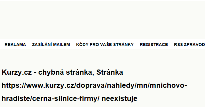 Černá silnice - mapa firem