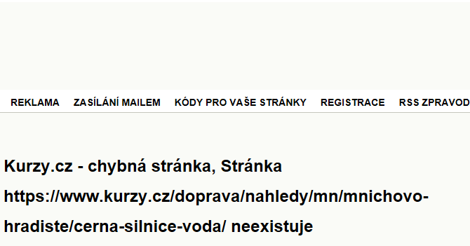 Černá silnice - záplavové mapy stoleté vody