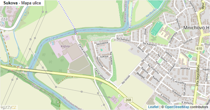 Sukova - mapa ulice