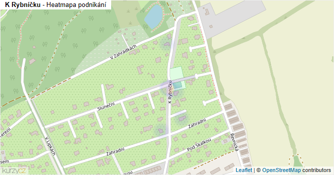 K Rybníčku - mapa podnikání