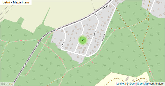 Letní - mapa firem