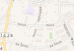 Nová v obci Mníšek pod Brdy - mapa ulice