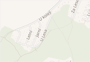U Lesa v obci Mníšek pod Brdy - mapa ulice