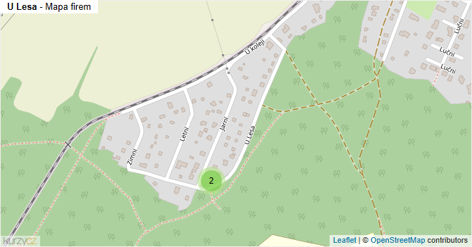 U Lesa - mapa firem