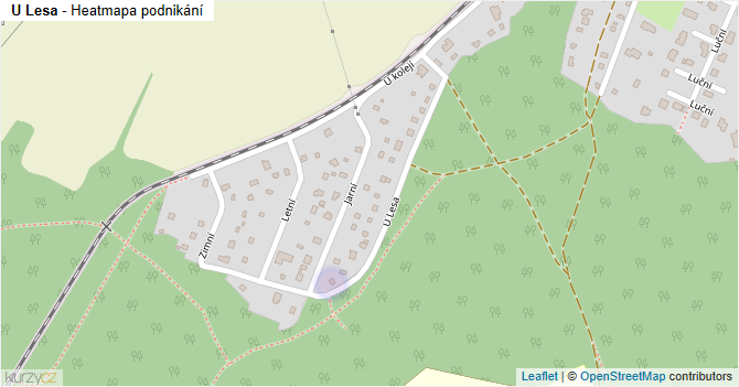 U Lesa - mapa podnikání