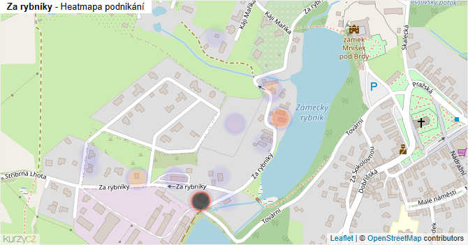 Za rybníky - mapa podnikání