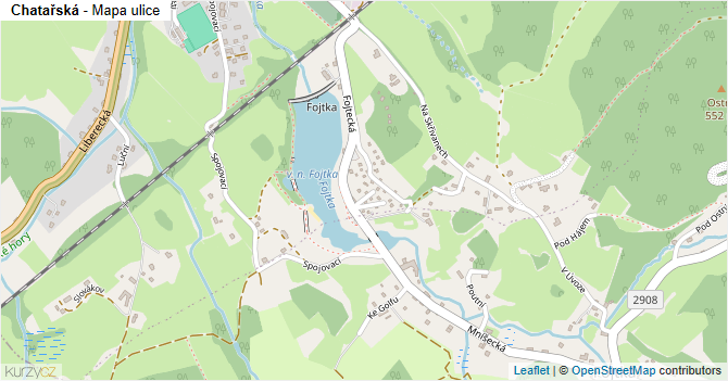 Chatařská - mapa ulice