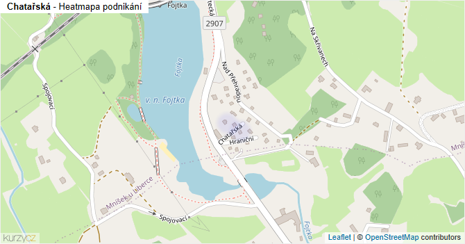Chatařská - mapa podnikání