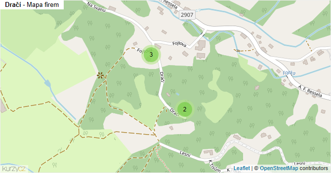 Dračí - mapa firem