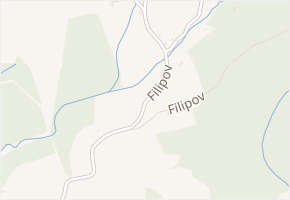 Filipov v obci Mníšek - mapa ulice